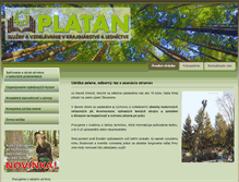 Tablet Screenshot of platanplus.sk